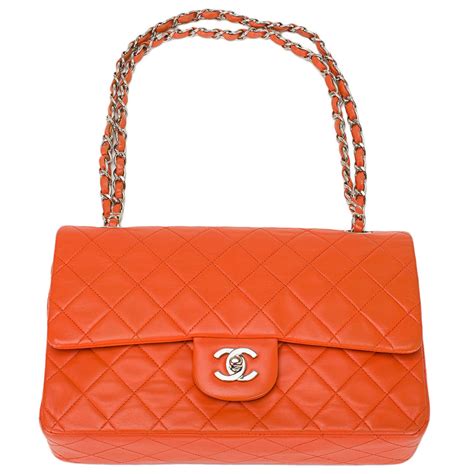 orange chanel bag|chanel orange bag.